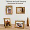 Golden State Art, 5x7 Picture Frame Rustic Brown,(1 Pack)8.03"L x 6.02"W